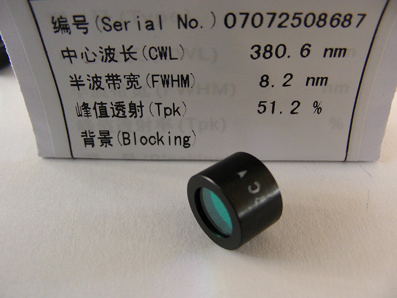 NBP380超窄帶濾光片 NBP380超窄帶濾光片