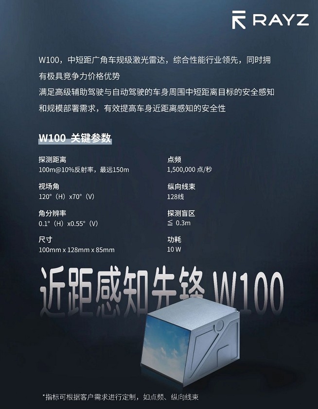 W100激光雷達 W100激光雷達